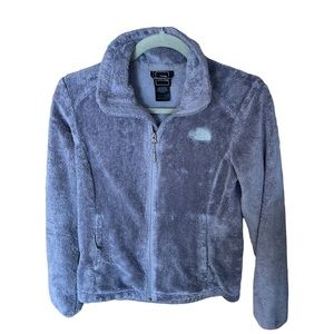 The North Face Jacket Women's Gray Fleece Full Zip Casual Ladies.